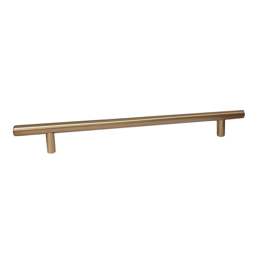 Pride Industrial P112RG 12" Bar Cabinet Pull with 9" Center to Center Rose Gold Finish Main image