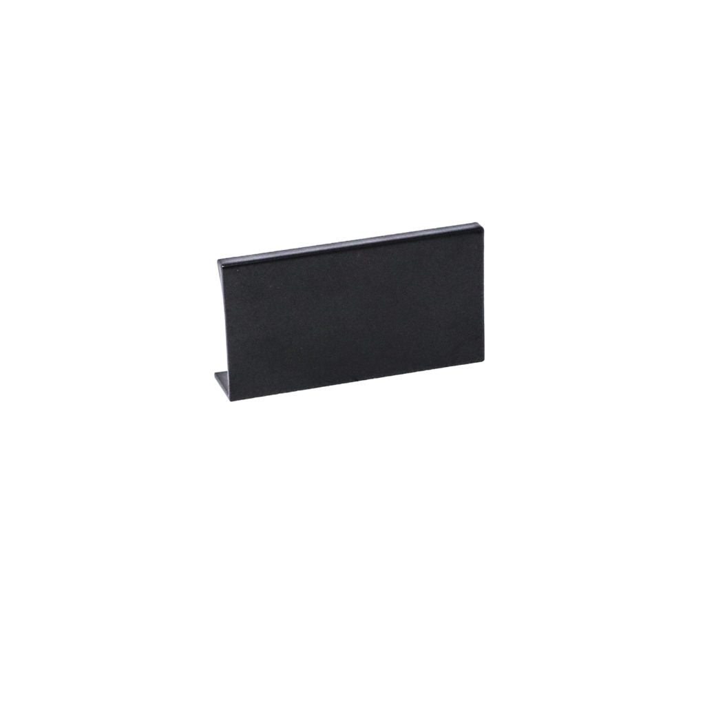 Pride Industrial P1803BK 3" Aluminum Tab Cabinet Pull with 1-4/5" Center to Center Matte Black Finish Main image