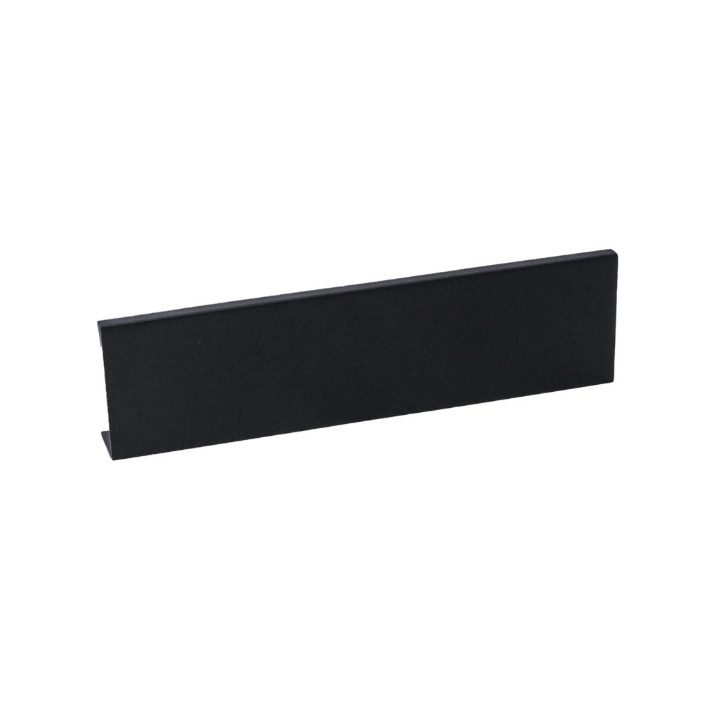 Pride Industrial P1806BK 6" Aluminum Tab Cabinet Pull with 4-2/5" Center to Center Matte Black Finish