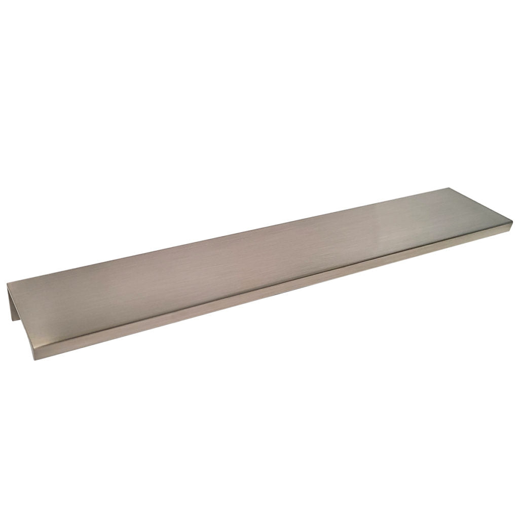 Pride Industrial P1809SN 9" Aluminum Tab Cabinet Pull with 7-1/5" Center to Center Satin Nickel Finish Main image