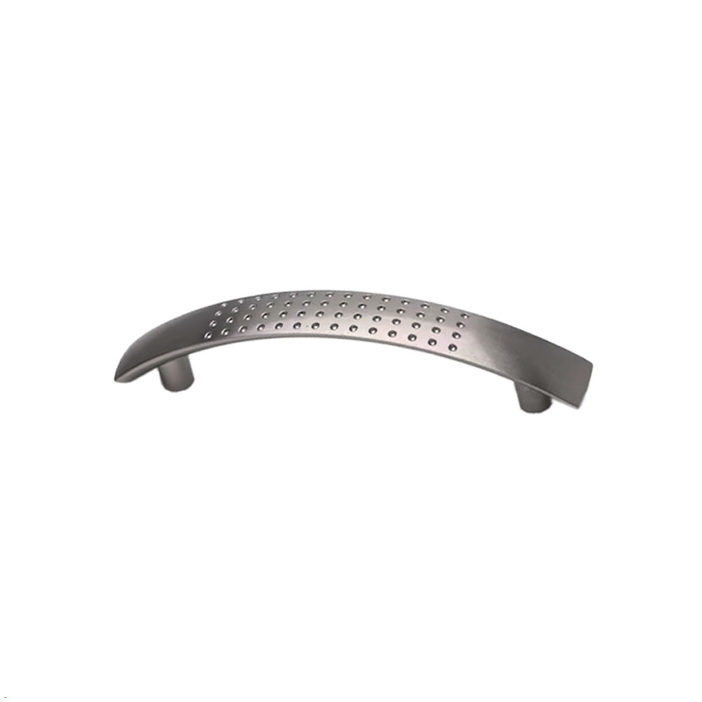 Pride Industrial P1849SN Dimple Cabinet Pull with 3-3/4" Center to Center Satin Nickel Finish Main image