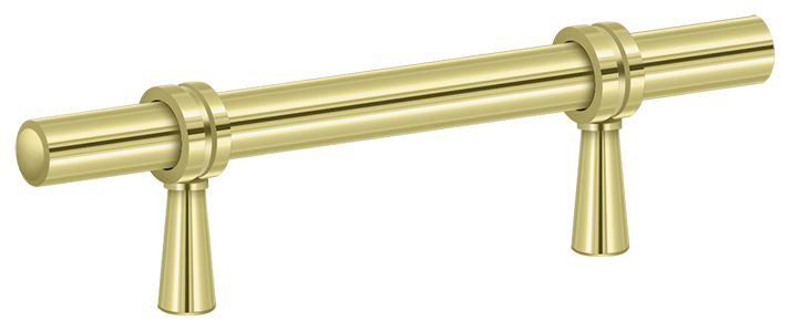 Deltana P310U3 Adjustable Pull 4-3/4"; Bright Brass Finish
