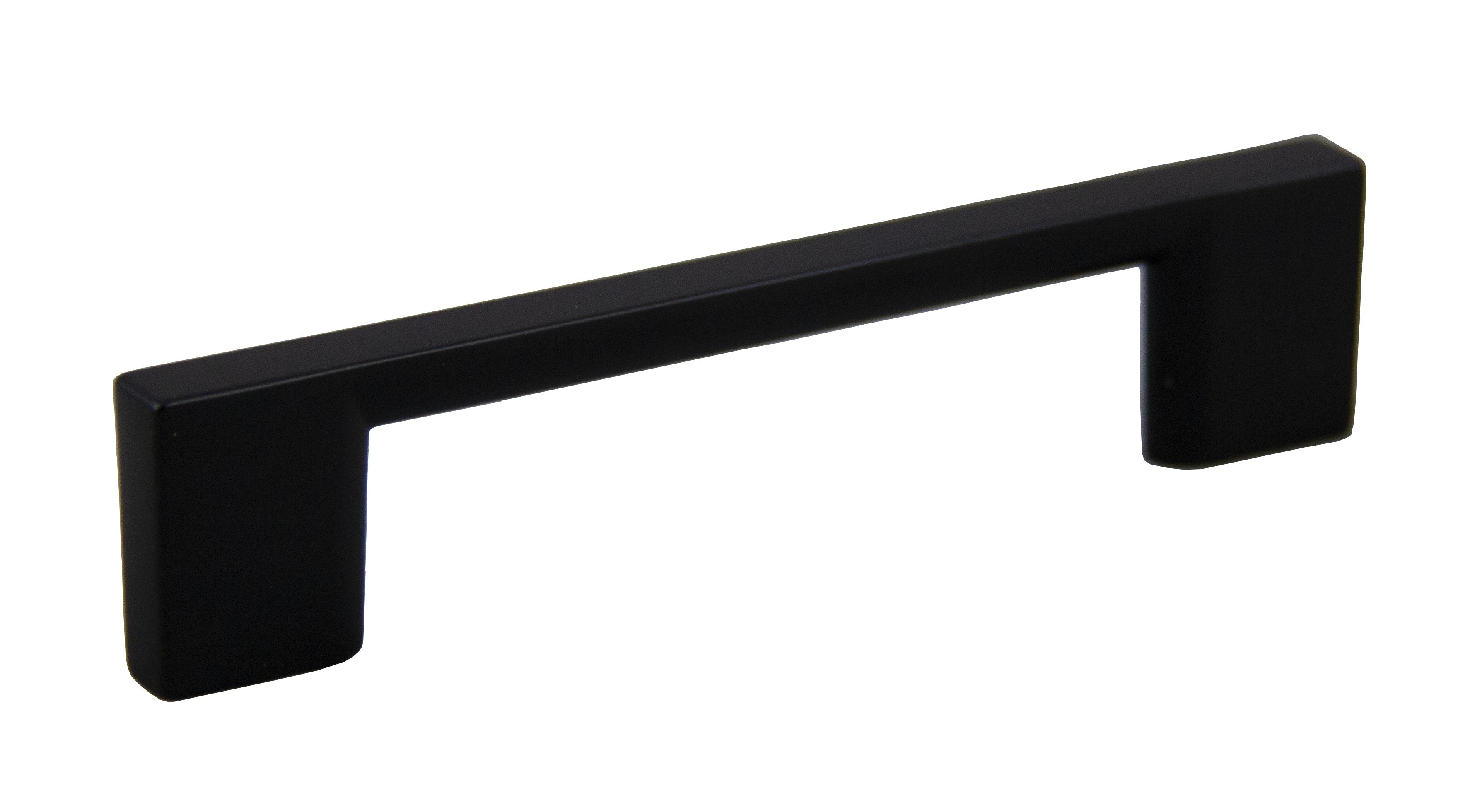 Pride Industrial P80572BK 4-3/4" Miami Cabinet Pull with 3-3/4" Center to Center Matte Black Finish Main image