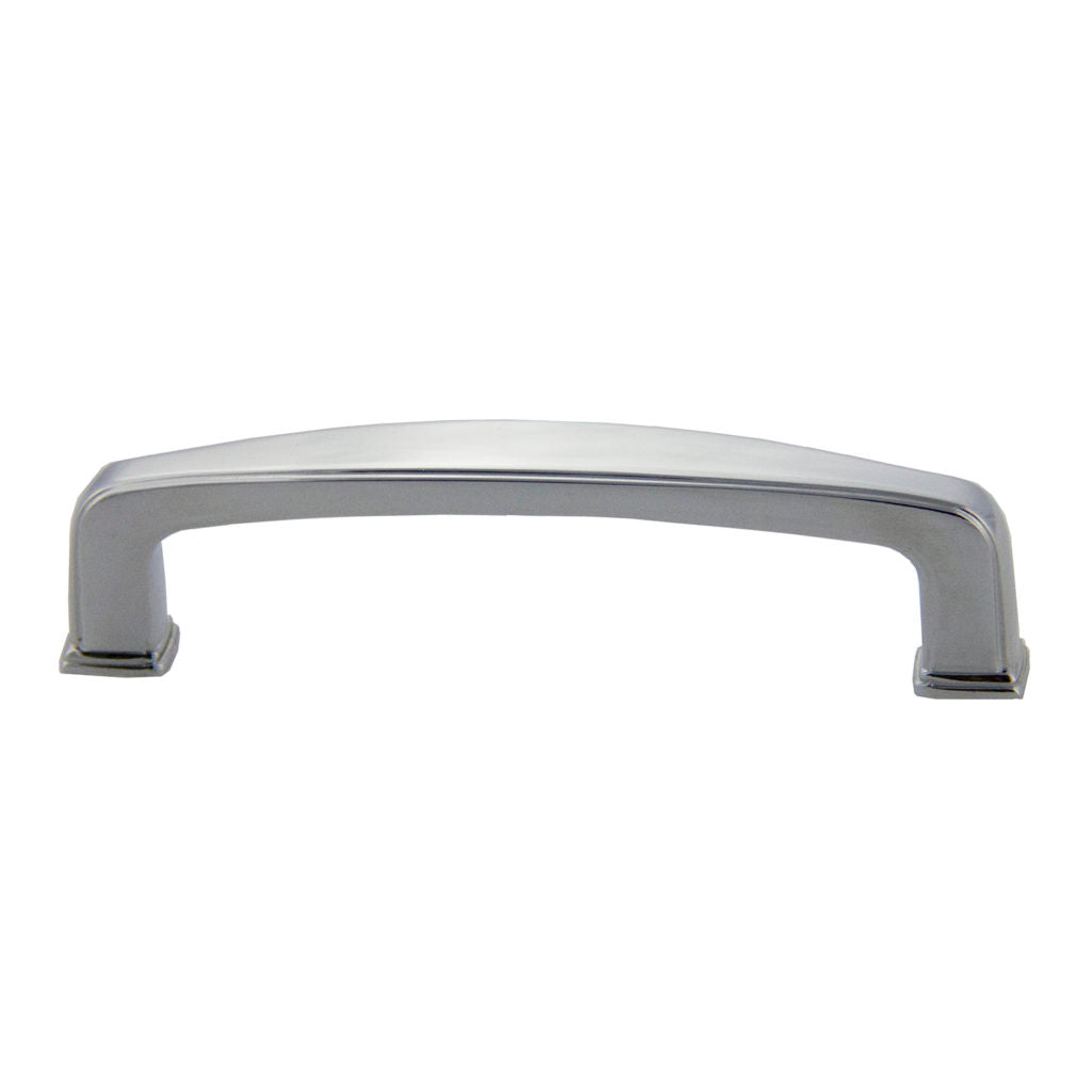 Pride Industrial - 4-5/8" Deco Cabinet Pull with 3-3/4" Center to Center - Polished Chrome