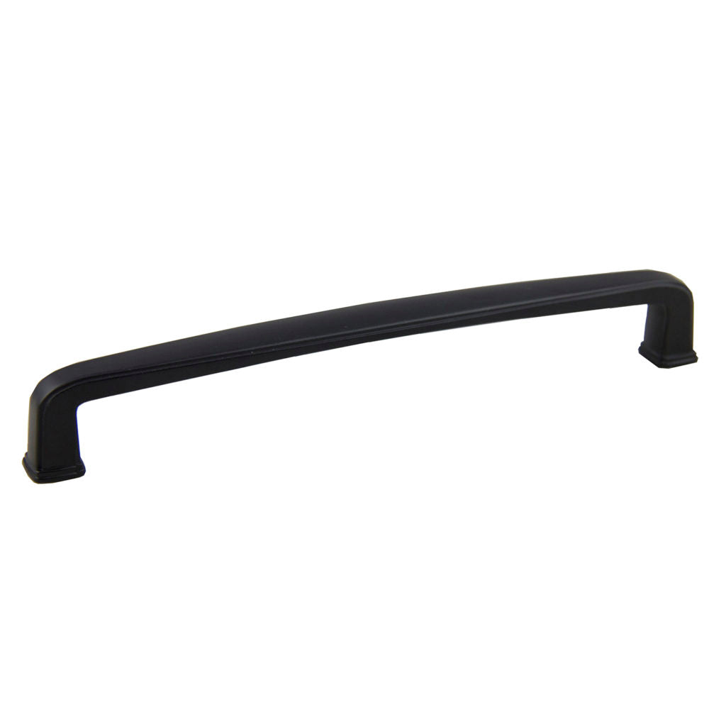 Pride Industrial P83092BK 6-3/4" Cabinet Pull with 6-3/10" Center to Center  Matte Black Finish Main image