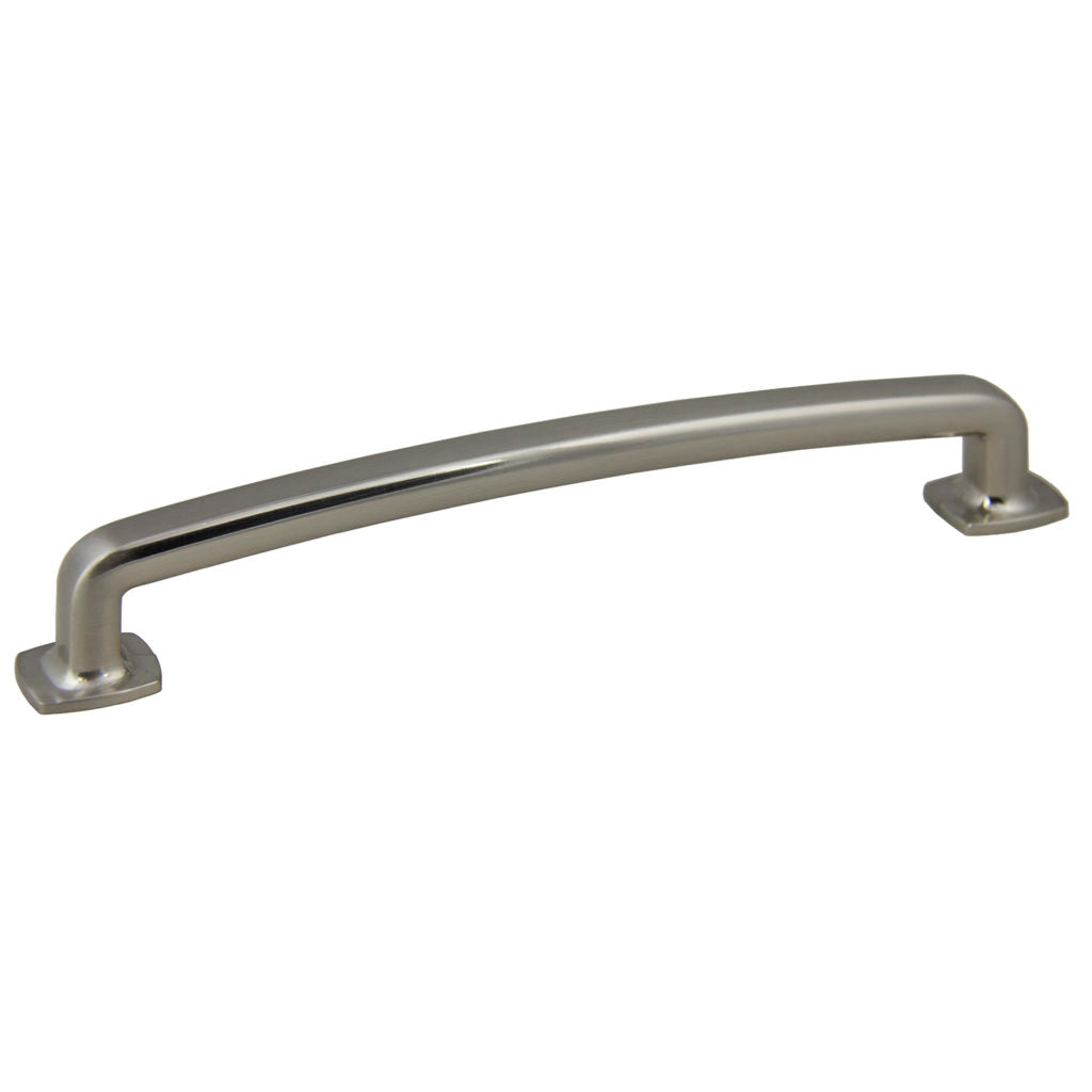 Pride Industrial P86375SN 7" Vail Cabinet Pull with 6-3/10" Center to Center Satin Nickel Finish Main image