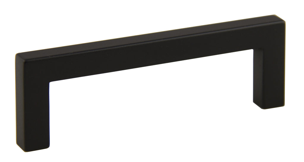 Pride Industrial - 4-1/4" Modern Square Cabinet Pull with 3-3/4" Center to Center - Matte Black