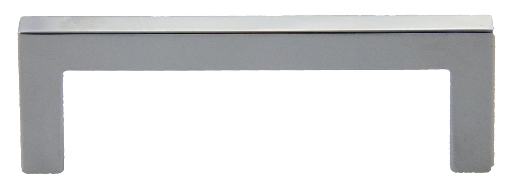 Pride Industrial - 4-1/4" Modern Square Cabinet Pull with 3-3/4" Center to Center - Polished Chrome