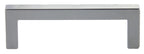 Pride Industrial - 4-1/4" Modern Square Cabinet Pull with 3-3/4" Center to Center - Polished Chrome