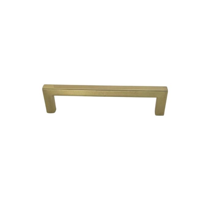 Pride Industrial - 5-1/2" Modern Square Cabinet Pull with 5" Center to Center - Polished Brass