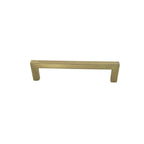 Pride Industrial - 5-1/2" Modern Square Cabinet Pull with 5" Center to Center - Polished Brass