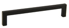 Pride Industrial - 6-3/8" Modern Square Cabinet Pull with 6-3/10" Center to Center - Matte Black