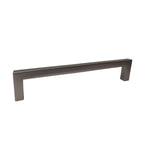 Pride Industrial - 6-3/8" Modern Square Cabinet Pull with 6-3/10" Center to Center - Dark Pewter
