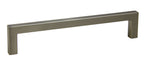 Pride Industrial - 6-3/8" Modern Square Cabinet Pull with 6-3/10" Center to Center - Satin Nickel
