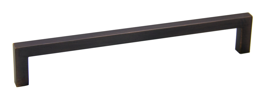 Pride Industrial - 8" Modern Square Cabinet Pull with 7-1/2" Center to Center - Oil Rubbed Bronze