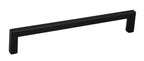 Pride Industrial - 8" Modern Square Cabinet Pull with 7-1/2" Center to Center - Matte Black