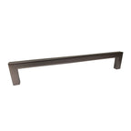 Pride Industrial - 8" Modern Square Cabinet Pull with 7-1/2" Center to Center - Dark Pewter