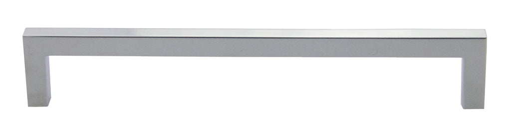 Pride Industrial - 8" Modern Square Cabinet Pull with 7-1/2" Center to Center - Polished Chrome