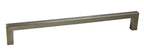 Pride Industrial - 9" Modern Square Cabinet Pull with 8-4/5" Center to Center - Satin Nickel
