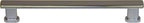 Pride Industrial - 7-1/4" Manhattan Cabinet Pull with 6-3/10" Center to Center - Polished Chrome