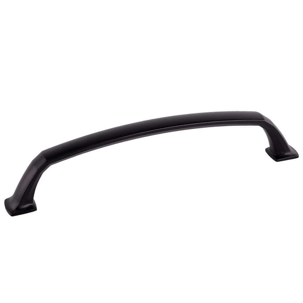 Pride Industrial P93160BK 6-3/10" Center to Center Madison Cabinet Pull  Matte Black Finish Main image