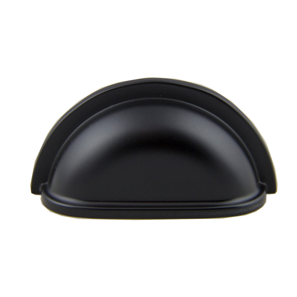 Pride Industrial - 3-1/2" Cup Cabinet Pull with 3" Center to Center - Matte Black