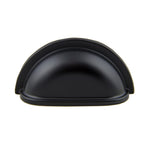 Pride Industrial - 3-1/2" Cup Cabinet Pull with 3" Center to Center - Matte Black