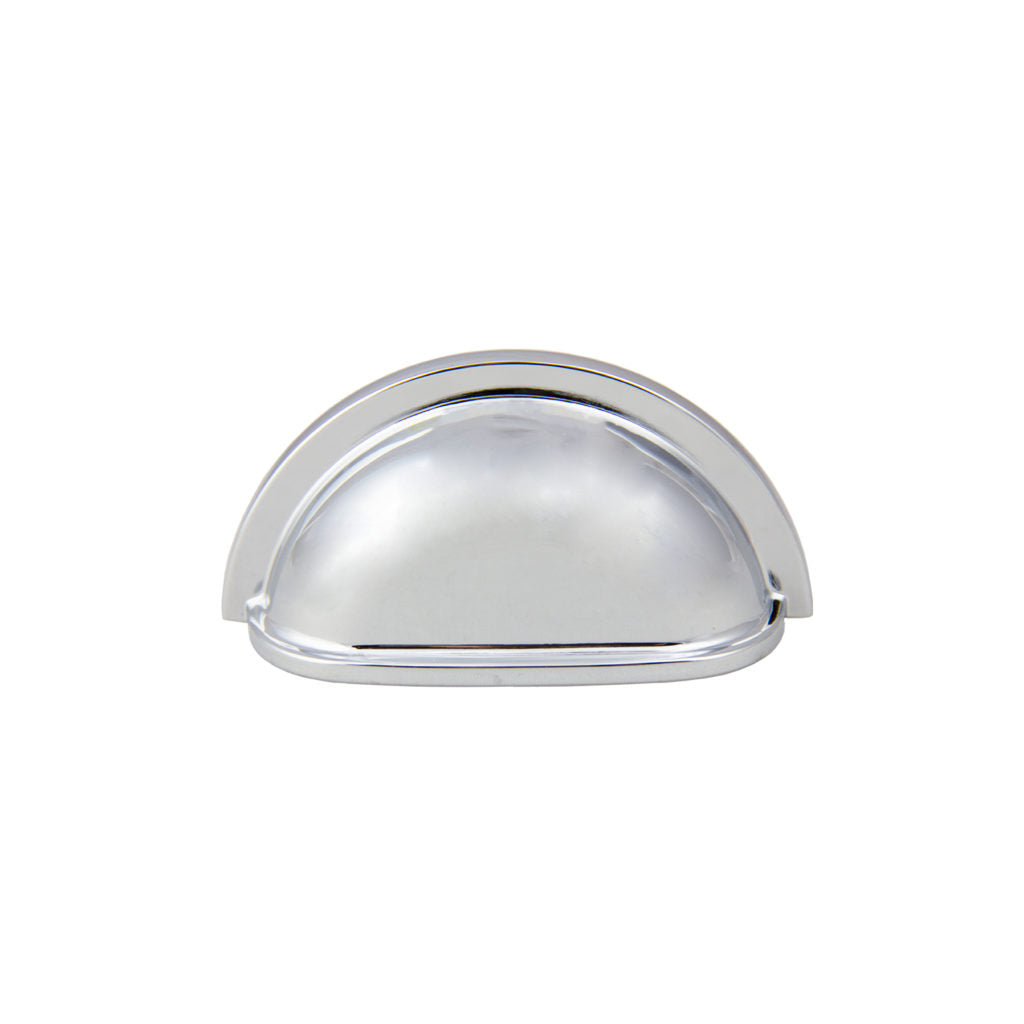 Pride Industrial - 3-1/2" Cup Cabinet Pull with 3" Center to Center - Polished Chrome