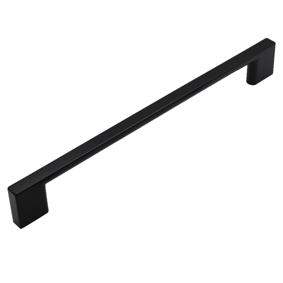 Pride Industrial PA51012BK 12" Center to Center Miami Appliance Pull Matte Black Finish Main image