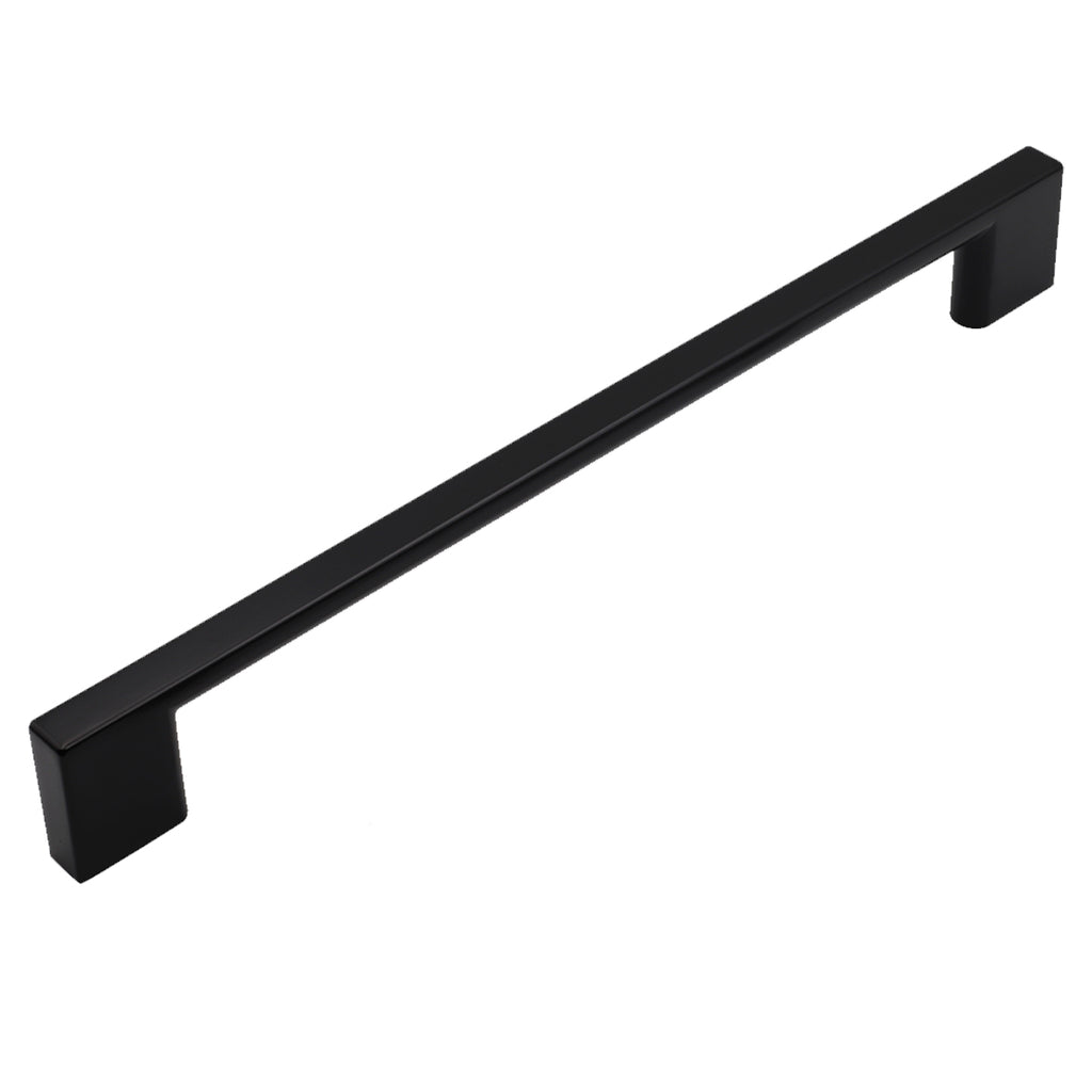 Pride Industrial - 12" Center to Center Miami Appliance Pull - Matte Black