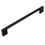 Pride Industrial - 12" Center to Center Miami Appliance Pull - Matte Black