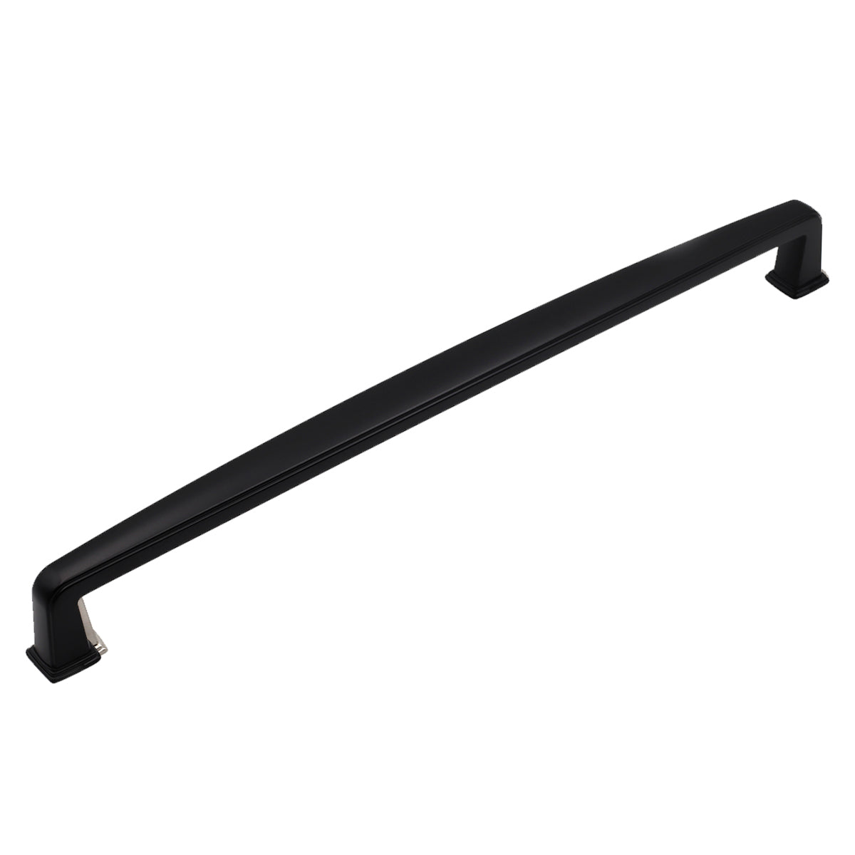 Pride Industrial PA52012BK 12" Center to Center Charlotte Appliance Pull Matte Black Finish Main image
