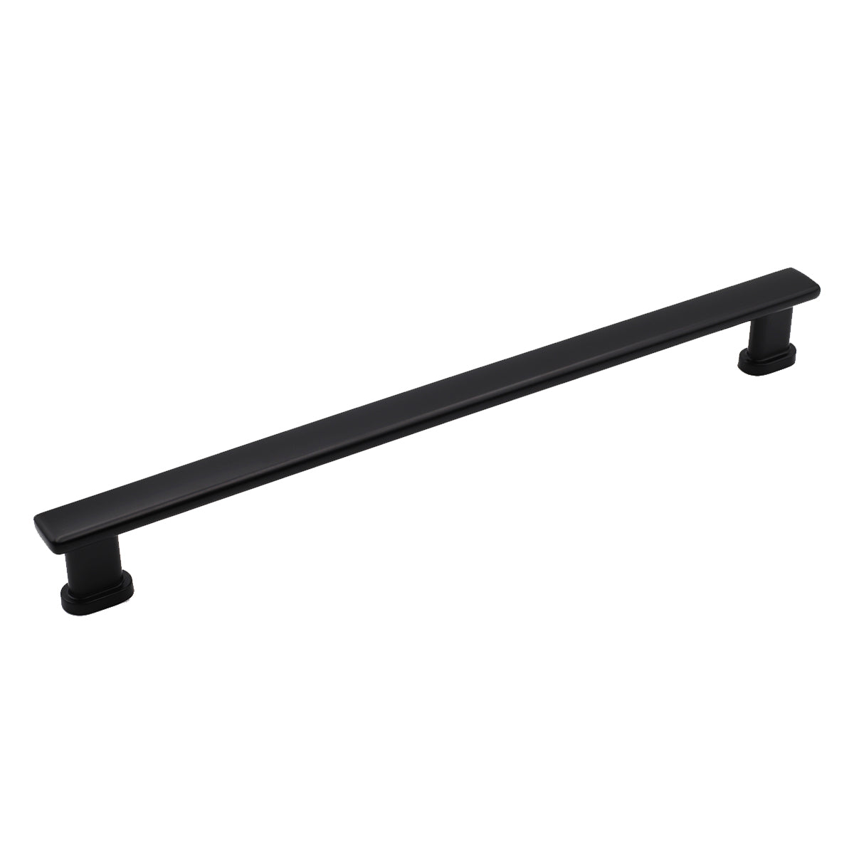 Pride Industrial PA53012BK 12" Center to Center Manhattan Appliance Pull Matte Black Finish Main image