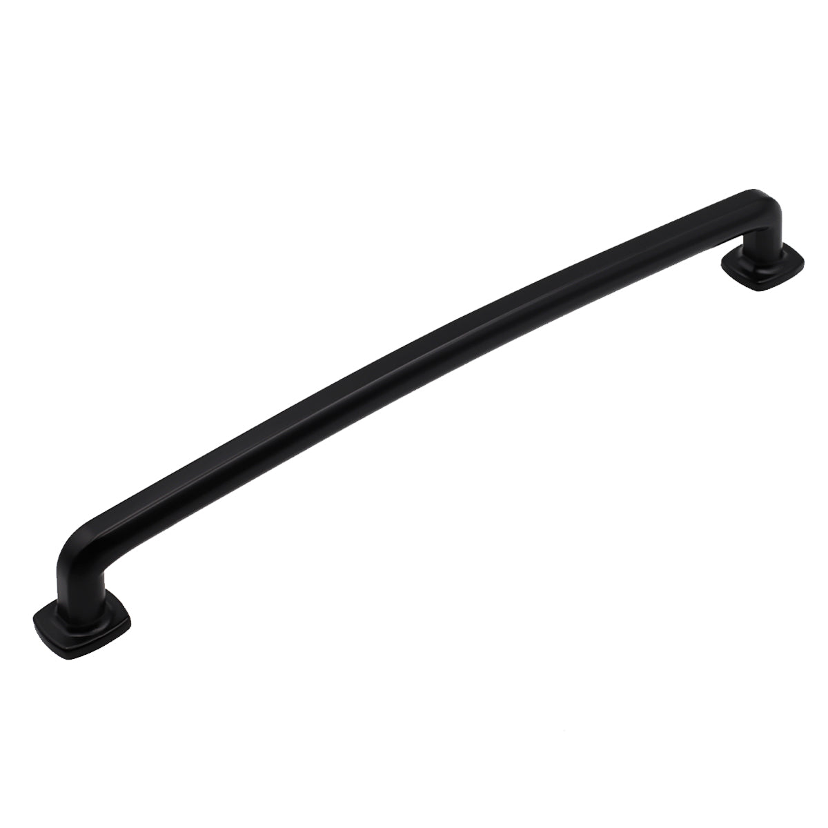 Pride Industrial PA55012BK 12" Center to Center Vail Appliance Pull Matte Black Finish Main image