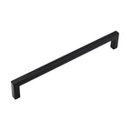 Pride Industrial - 8" Center to Center Modern Square Appliance Pull - Matte Black
