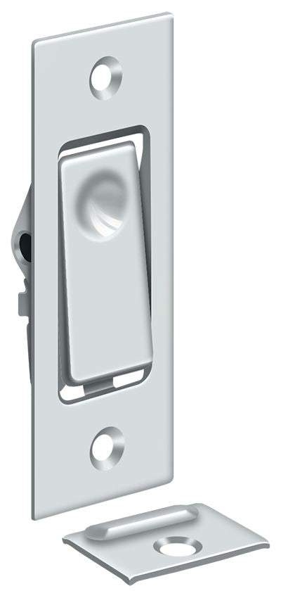 Deltana PDB42U26 Pocket Door Bolts; Jamb Bolt; Bright Chrome Finish