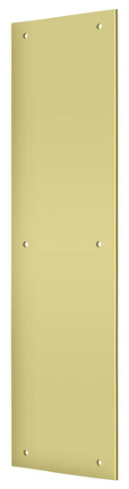 Deltana - Push Plate 3-1/2" x 15" - Bright Brass
