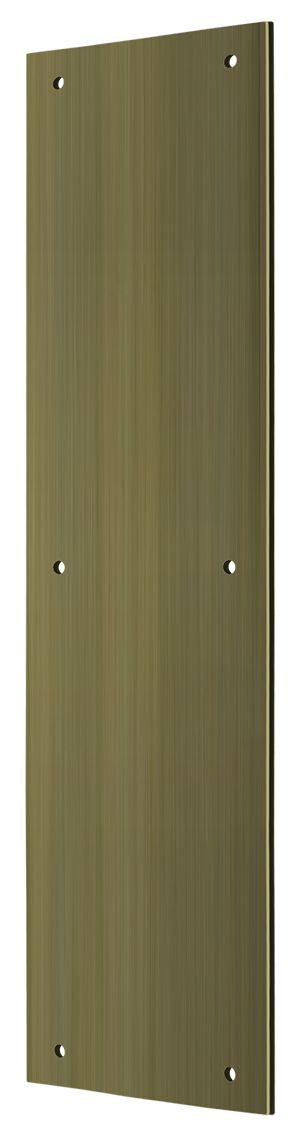 Deltana - Push Plate 3-1/2" x 15" - Antique Brass