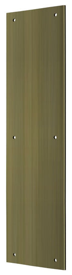 Deltana - Push Plate 3-1/2" x 15" - Antique Brass