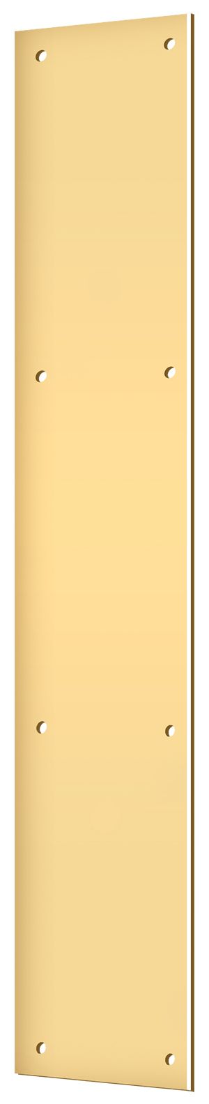Deltana - Push Plate 3-1/2" x 20" - Lifetime Brass