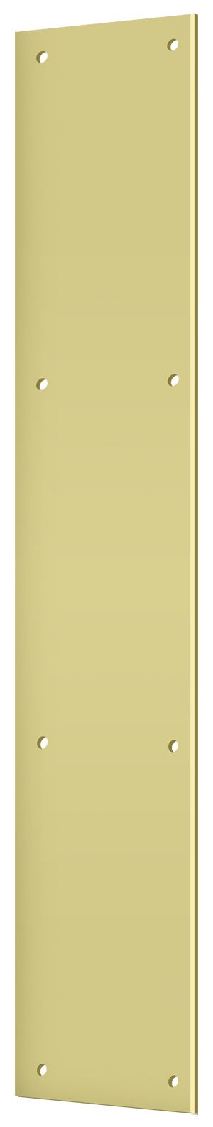 Deltana - Push Plate 3-1/2" x 20" - Bright Brass