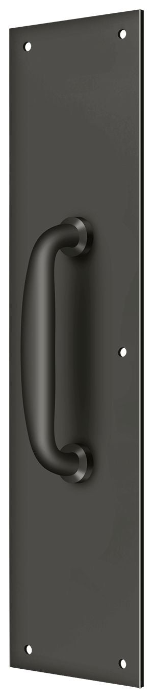 Deltana - Push Plate with Handle 3-1/2" x 15 " - Handle 5 1/2" - Oil Rubbed Bronze