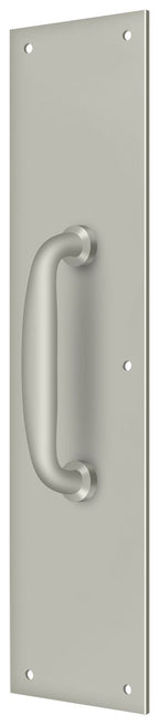 Deltana - Push Plate with Handle 3-1/2" x 15 " - Handle 5 1/2" - Satin Nickel