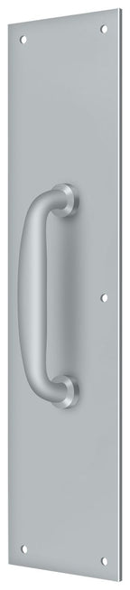 Deltana - Push Plate with Handle 3-1/2" x 15 " - Handle 5 1/2" - Satin Chrome