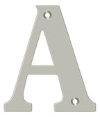 Deltana - 4" Residential Letter A - Satin Nickel
