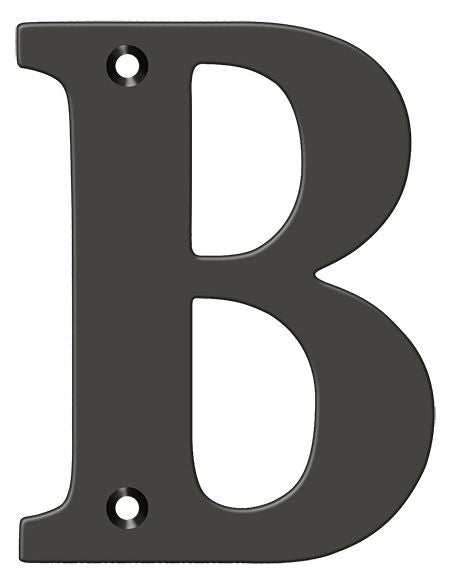 Deltana - 4" Residential Letter B - Oil Rubbed Bronze