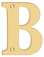 Deltana - 4" Residential Letter B - Lifetime Brass
