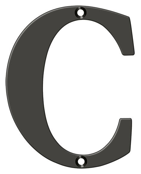 Deltana - 4" Residential Letter C - Oil Rubbed Bronze