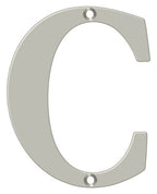 Deltana - 4" Residential Letter C - Satin Nickel