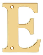 Deltana - 4" Residential Letter E - Lifetime Brass